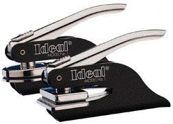 Ideal embosser handles